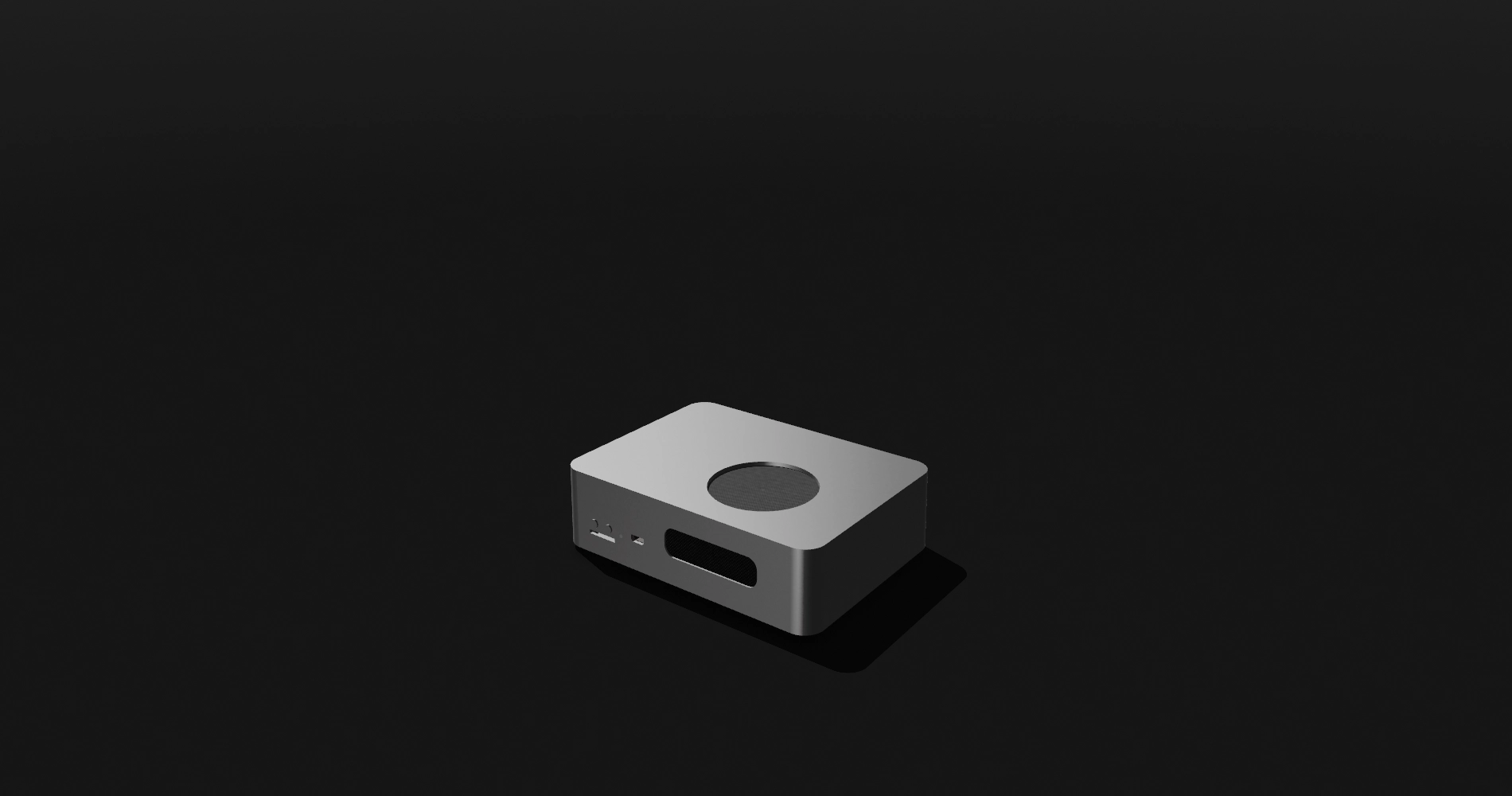 Mix Studio Console mini game console in a compact aluminum case