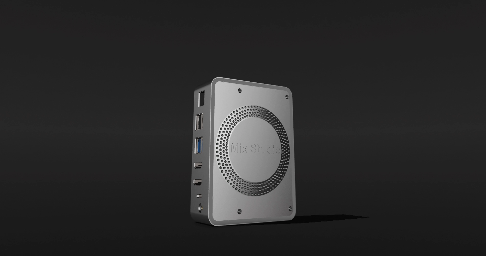 Mix Studio Console vertical enclosure design with front ventilation